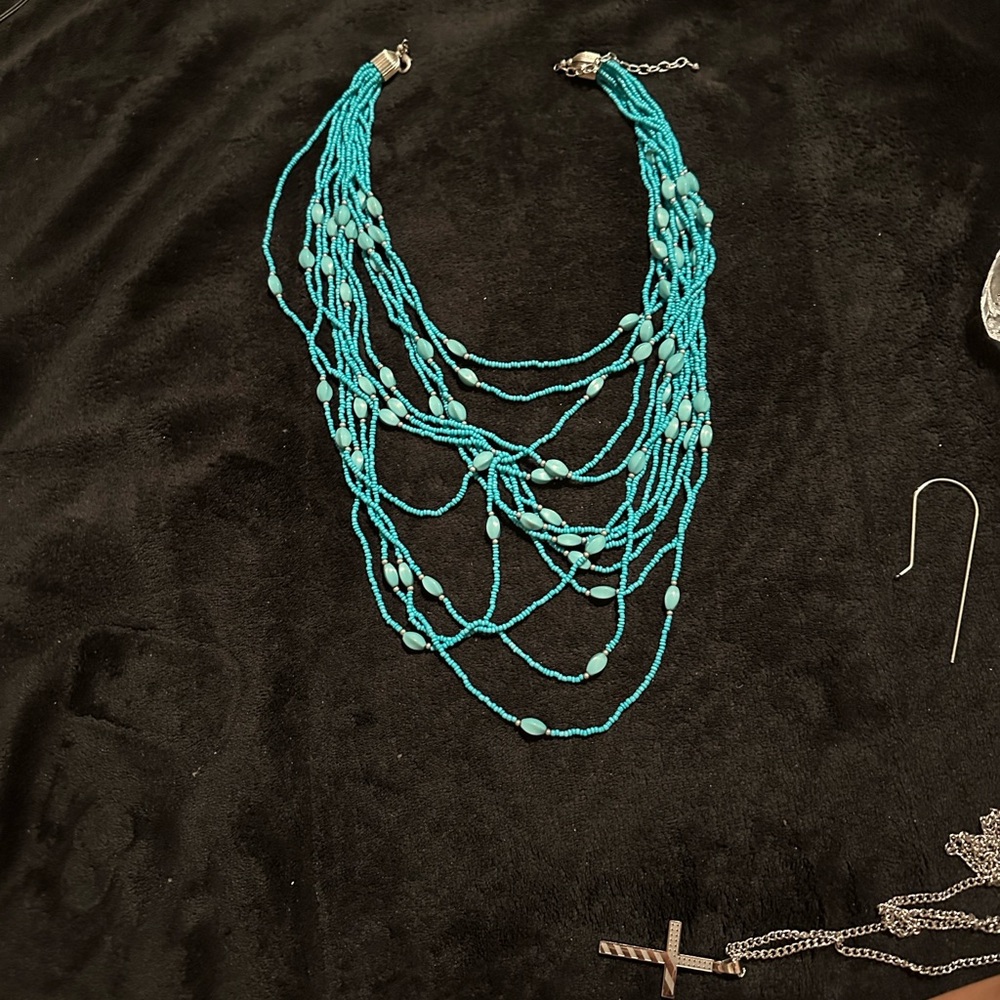 Chic Turquoise Multi-Strand Necklace